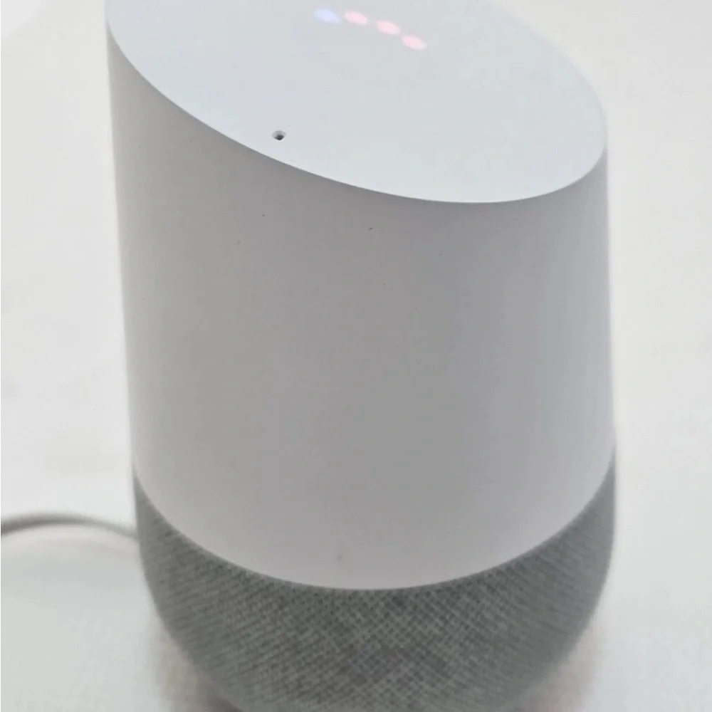 Google Smart Speaker in White and Gray